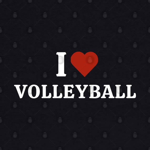 I love Volleyball by Hayden Mango Collective 